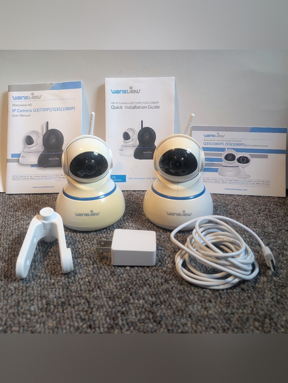 Wansview Home Security IP Camera (Lot Of 2) - 1080P Wi‑Fi Indoor Cameras